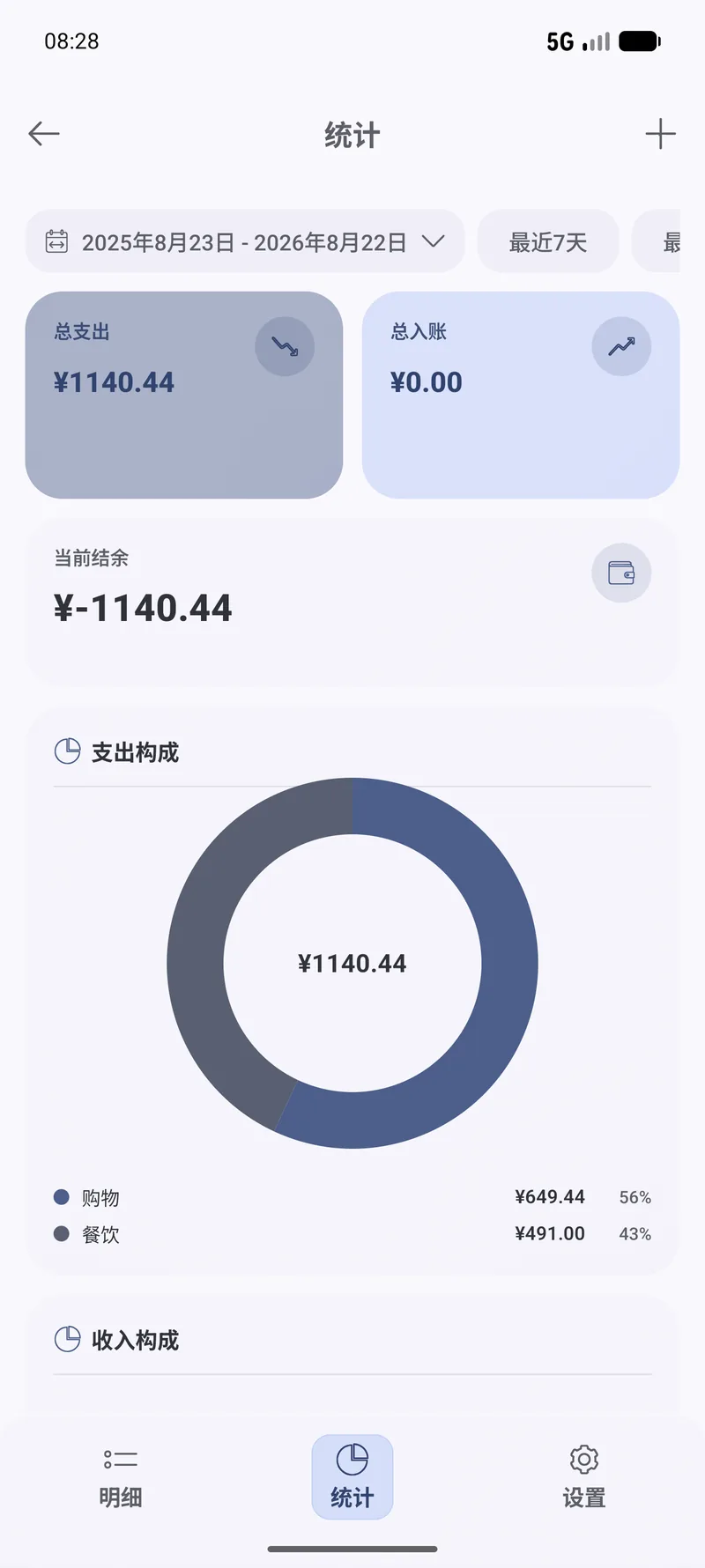 统计页实时更新